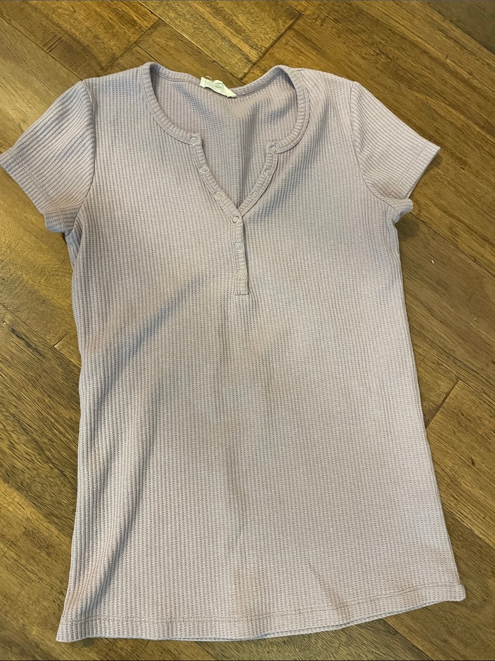Roolee lavender Henley tee